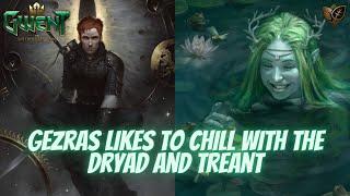 GWENT | Jumping Witcher Likes To Chill With Dryad And Treant | Nature's Gift Deck