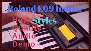 Roland E09IN Interactive Arranger Keyboard INDIAN STYLEs | High Quality Audio Demo - on Request