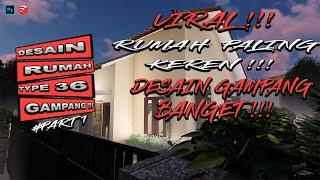 Tutorial Sketchup Rumah Sederhana Pemula Part 1 - Rumah Type 36