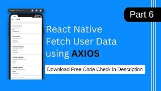 How to fetch API in React Native Expo | How to use AXIOS in React Native Expo