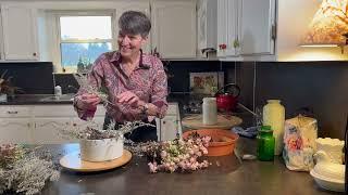 How to arrange dried garden flowers | Floral design tutorial