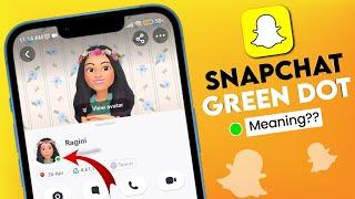 Snapchat New UPDATE: Green dot in Friend's Profile Meaning | Green Dot on Snapchat profile