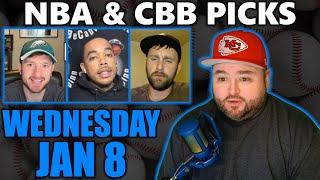 Wednesday Picks with Kyle Kirms | NBA CBB January 8th