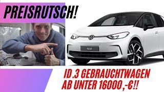 Preisrutsch!! Der VW ID 3 als Gebrauchtwagen ist nun attraktiv!