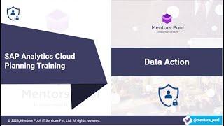 SAP Analytics Cloud Planning Training | SAC Planning | SAP Analytics Cloud Training ||  Mentors Pool