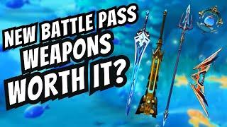 Are The New 4.0 Battle Pass Weapons GOOD? – Genshin Impact BP Gnostic Hymn Weapons Review