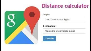 calculate distance between two points google maps