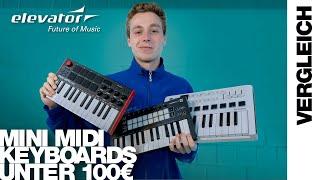 Vergleich: Mini MIDI Keyboards unter 100€ | Akai, Novation, Arturia