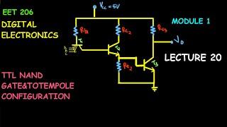 TTL(Transistor-Transistor Logic) -Internal diagram of TTL NAND gate, Working || KTU || EET 206