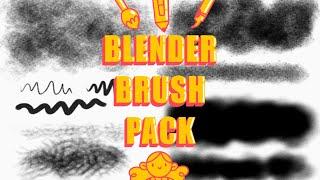 FREE Blender Grease Pencil Brush Pack for 2D Animation / Texture and Sketching Brushes