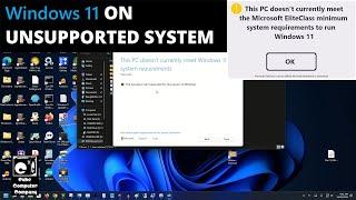 You'll still need a workaround to install Windows 11 on unsupported systems