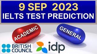 9th September 2023 IELTS Test Prediction By Asad Yaqub