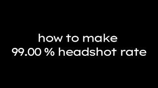 Tips :- how to make 99.00 % headshot rate in freefire | #shorts #acapcraft #freefire