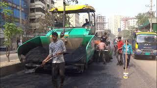 Road Construction in Bangladesh | Road Carpeting Techniques in Bangladesh | Unimade Technology