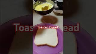 #toast bread#toastedbread with egg & slice cheese #shortsvideo