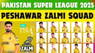 Peshawar zalmi squad for PSL 2025 | Pakistan Super League 2025 | Peshawar zalmi Squad PSL 2025