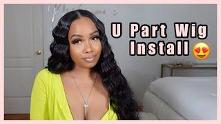 Super Easy & Flat U Part Wig Install || Ft. UNICE HAIR