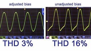 The difference of biased and unbiased ; class A tube amplifier A-331 6C33C-B integrated