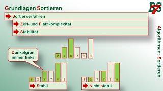 Algorithmen mit Sortierungen