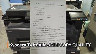 1st Level Solution !!! Kyocera TAKSalfa 3212i Copy Quality Problem , Light Copy , Paper Jamming !!!