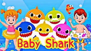 Baby Shark Dance song | colorful baby sharks #babyshark