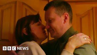 Ukrainian couple who married near the front line reunited – BBC News