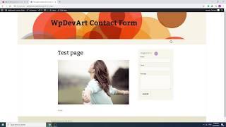 WordPress widget contact form plugin