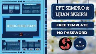 KUANTITATIF ‼️DESAIN PPT UJIAN SKRIPSI  #2 #freetemplate #pptaesthetic #powerpoint