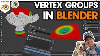 Using VERTEX GROUPS in Blender - Beginner Tutorial