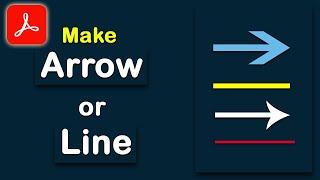 How to Make an Arrow or line on pdf using Adobe Acrobat Pro DC