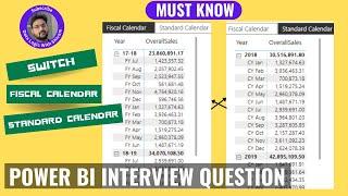 Power BI Interview Question: How to Dynamic Switching between Standard and Fiscal Calendar in Visual