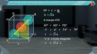 8 - Class 12 - Chemistry - Solid State - Packing Efficiency in Crystals