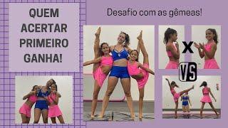 DESAFIO DE GINÁSTICA: quem acertar o exercício primeiro, ganha!