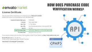 How to create envato purchase code verification in php