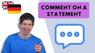 How to comment on a statement - 3 Schritte - Beispiel - Erwartungshorizont