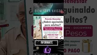 ¿Recibirán aguinaldo los beneficiarios de la Pensión Bienestar para adultos mayores?