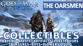 God of War Ragnarok - The Oarsmen All Collectible Locations (Chests, Artifacts, Ravens) - 100%