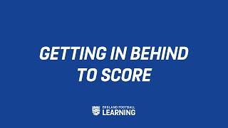 Getting In Behind To Score | Coaching Session On Turning | Amy Price | England Football Learning