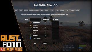 Brand New️️STACK MODIFIER GUI | ®️ Rust Admin Academy Tutorial 2021