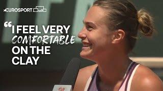 Sabalenka Reacts To Reaching Semi-Final & Doesn't Shake Hands With Svitolina | Eurosport Tennis