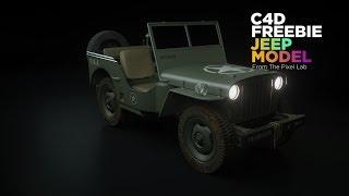 Free Cinema 4D 3D Model: Jeep