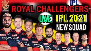IPL 2021 in UAE | Royal Challengers Bangalore New Squad | RCB Players List in UAE 2021 RCB Team 2021