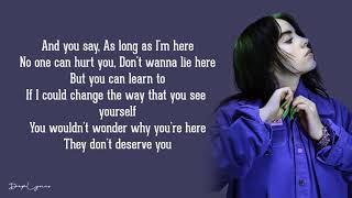 Billie Eilish  -  Everything I Wanted  Lyrics