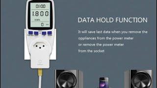 Kuman Electricity Usage Monitor Plug Power Meter Energy Watt Voltage Amps Meter Review, You will wan