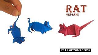 Origami Rat - How to Make Paper Mouse Step by Step