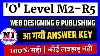 Web Designing (M2-R5) Answer Key | O Level M2-R5 Question Paper | O Level m2r5 paper solution 2023