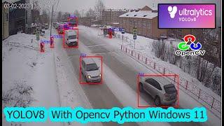 opencv python yolov8 object detection | yolov8 object detection windows 11 | yolov8 object detction