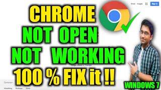 How to Fix: Chrome Not Open Problem | Chrome Not Working Problem in windows 7