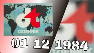 Dziennik Telewizyjny 1 GRUDNIA 1984 - oficjalna narracja rzeczywistości w PRL