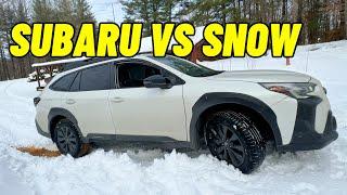 Driving My Subaru Outback Through Unplowed Snow - Didn't Go As Planned